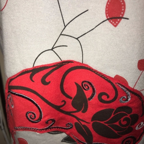 NWOT LEOPARDS & ROSES 100% COTTON DRESS - Picture 6 of 12